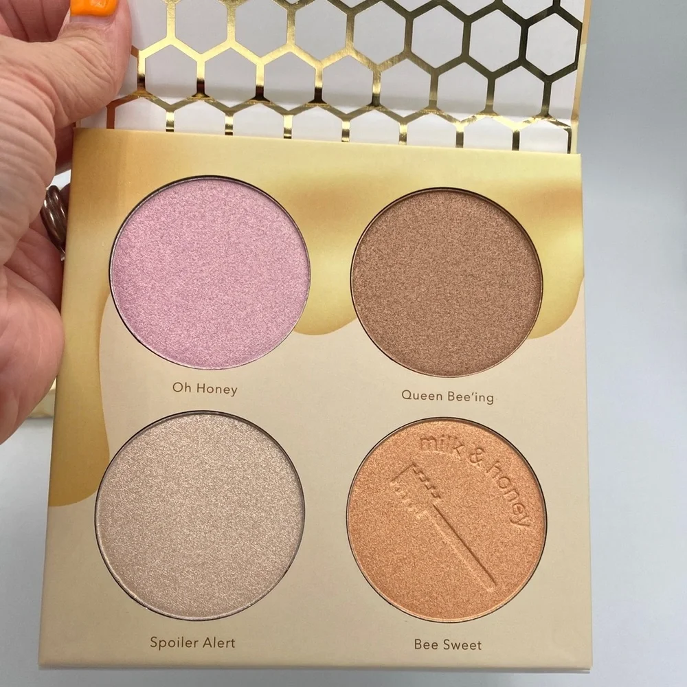 Beauty Bakerie Milk & Honey Highlighter Palette BNIB Glow Makeup Face Palette